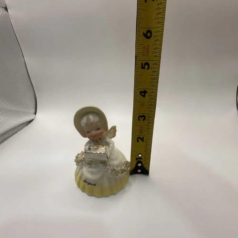 Vintage 1956 Napco August Birthday Gift Angel Girl Bell Belle 1307H HTF Sweet *